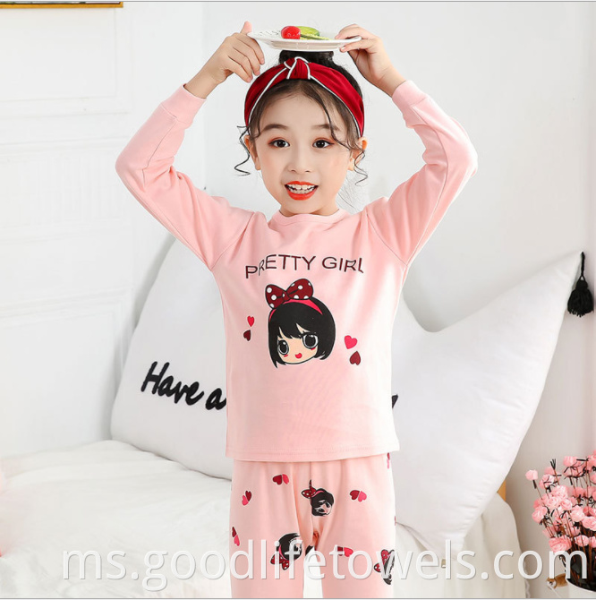 Custom Cute Cartoon Cotton Children Sleepwear Dressing Gowncustom Cute Cartoon Cotton Children Sleepwear